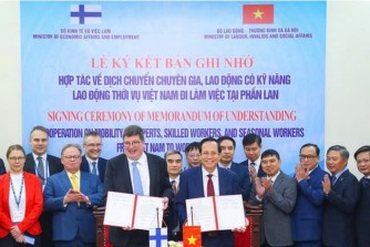 Ký kết hợp tác về dịch chuyển lao động thời vụ đi làm việc tại Phần Lan